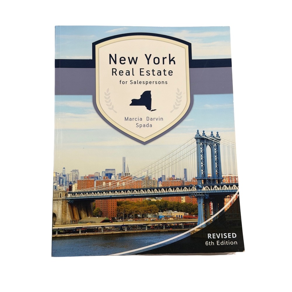 OnCourse New York Real Estate for Salespersons 6th Ed Marcia Spada Paper Back